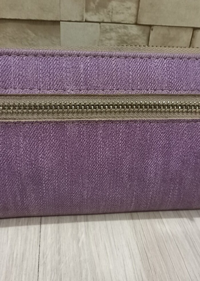 Geniş cüzdan. 3 gözlü fermuarlı  - Görsel 4