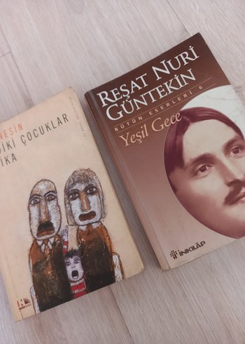 Reşat Nuri Güntekin ve Aziz Nesin kitabı.