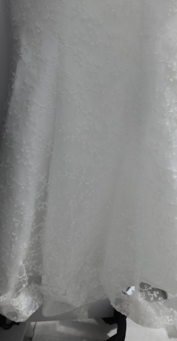 KİRALIK Uzun Kollu Beyaz Balık Gelinlik - Görsel 2