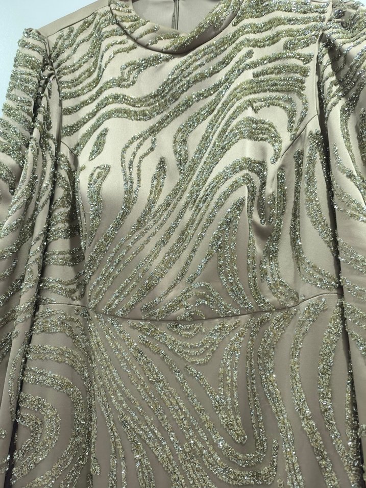 Uzun Kollu Abiye Elbise - Görsel 2