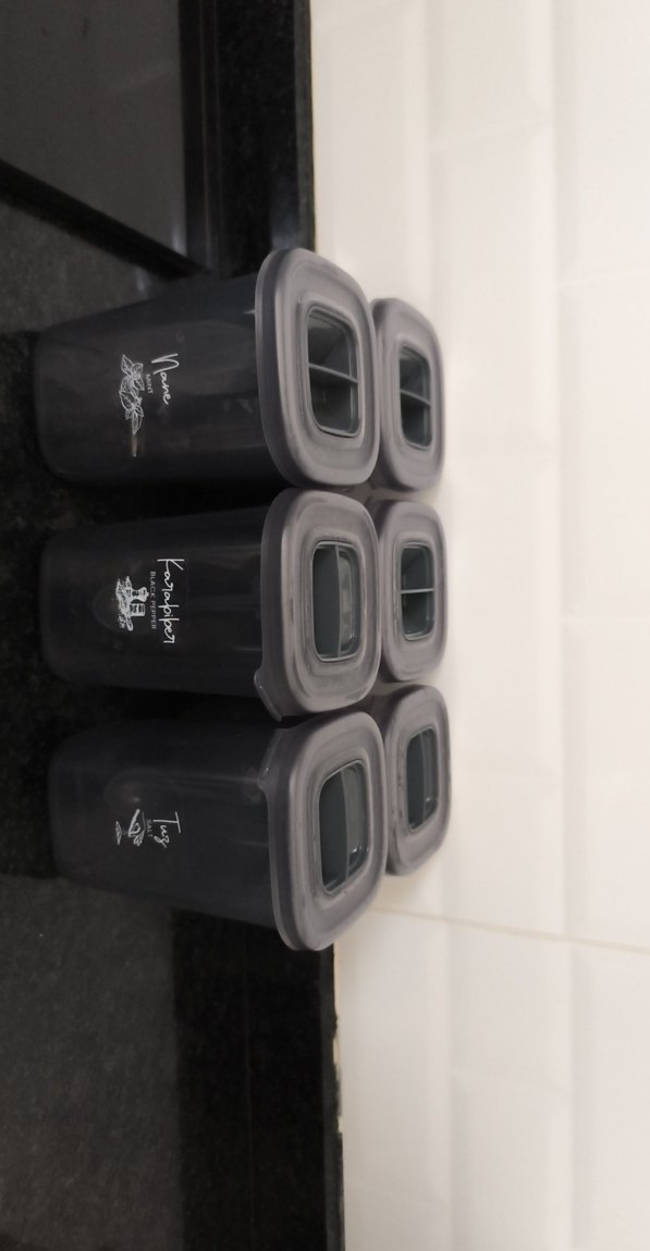 Siyah Plastik Baharatlık Seti 6'lı - Görsel 2