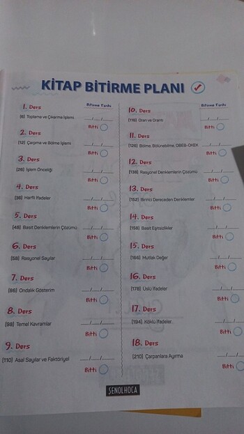  Beden Alıştırmalarla Matematik 1. Kitap Şenol hoca 