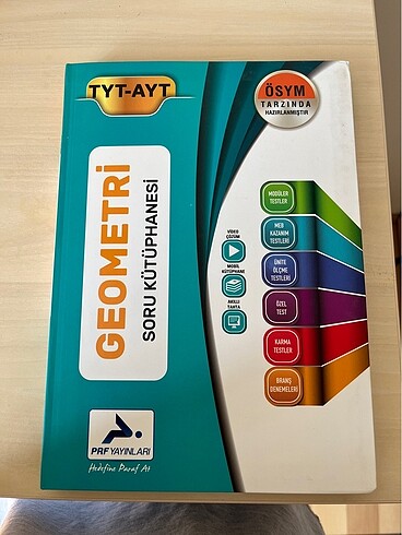 Paraf yayınları tyt ayt Geometri soru bankası