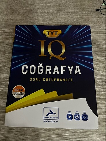Paraf yayınları IQ tyt coğrafya soru kütüphanesi soru bankası