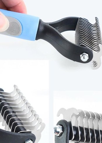 Mavi Gri Evcil Kedi Tüy Tarağı - Görsel 2