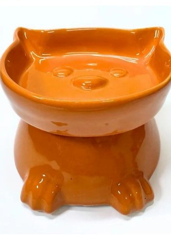 Ayaklı Kulaklı Seramik Mama Kabı - Görsel 4