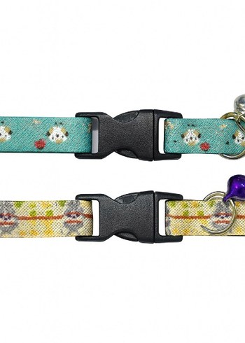 DESENLİ ZİLLİ KEDİ TASMASI - Görsel 5