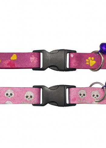 DESENLİ ZİLLİ KEDİ TASMASI - Görsel 4