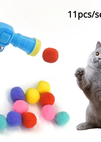 PELUŞ TOP ATAN İNTERAKTİF KEDİ OYUNCAĞI - Görsel 5