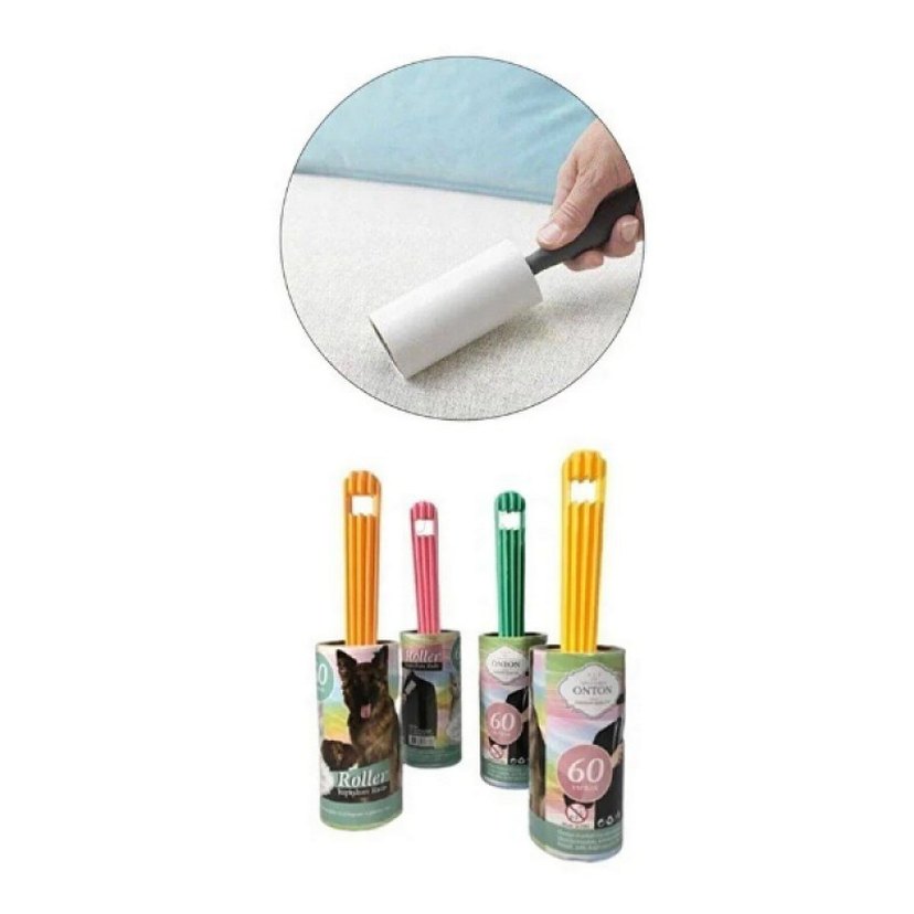 Tüy Toplama Seti- 60 Yaprak Rulo ve Manyetik Tüy Toplama Aparatı - Görsel 2