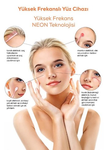 4 Başlıklı Yüksek Frekanslı Cilt Bakım Analiz Cihazı - Görsel 4
