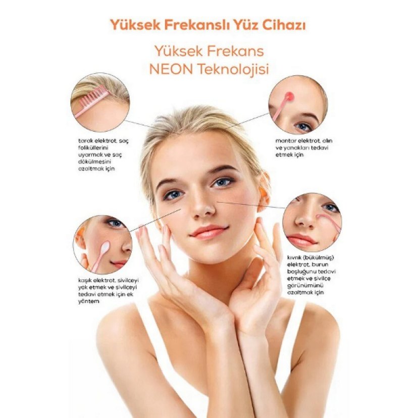 4 Başlıklı Yüksek Frekanslı Cilt Bakım Analiz Cihazı - Görsel 4