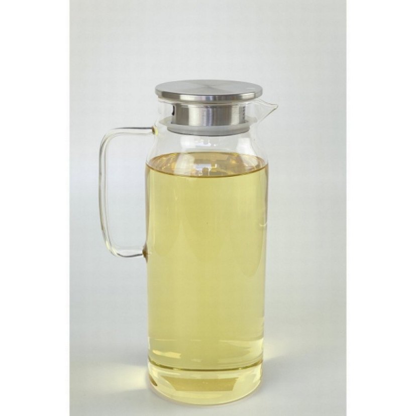 1500 ml Borosilikat Cam Su Sürahi Metal Kapaklı Isıya Dayanıklı - Görsel 2