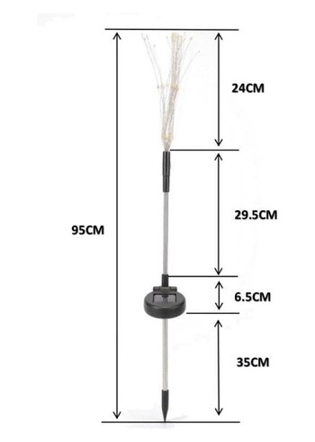 2 Adet Saçak Model Sensörlü Solar Bahçe Lambası - Görsel 2