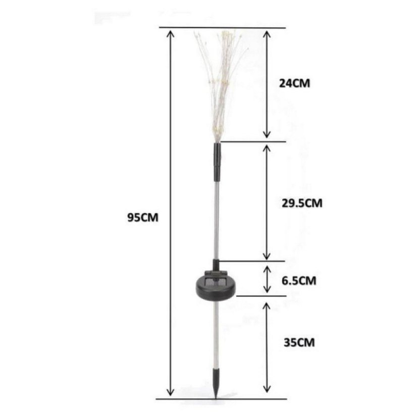 2 Adet Saçak Model Sensörlü Solar Bahçe Lambası - Görsel 2