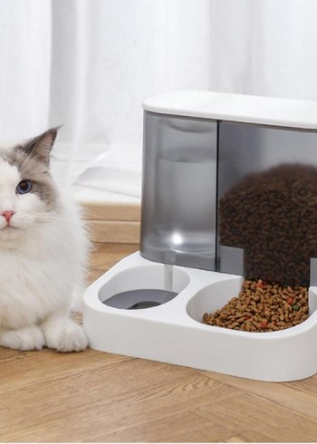 2'si 1 Arada Otomatik Kedi Mama ve Su Kabı - Görsel 3