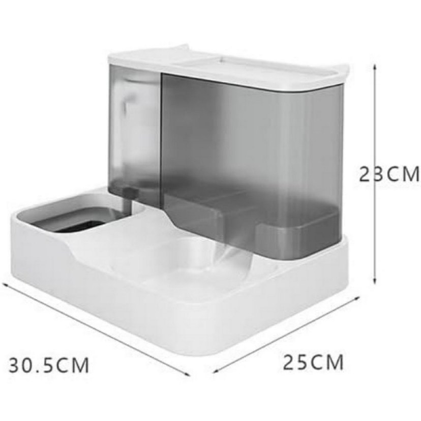 2'si 1 Arada Otomatik Kedi Mama ve Su Kabı - Görsel 2