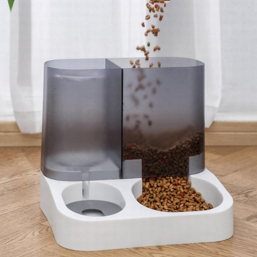 2'si 1 Arada Otomatik Kedi Mama ve Su Kabı - Görsel 4