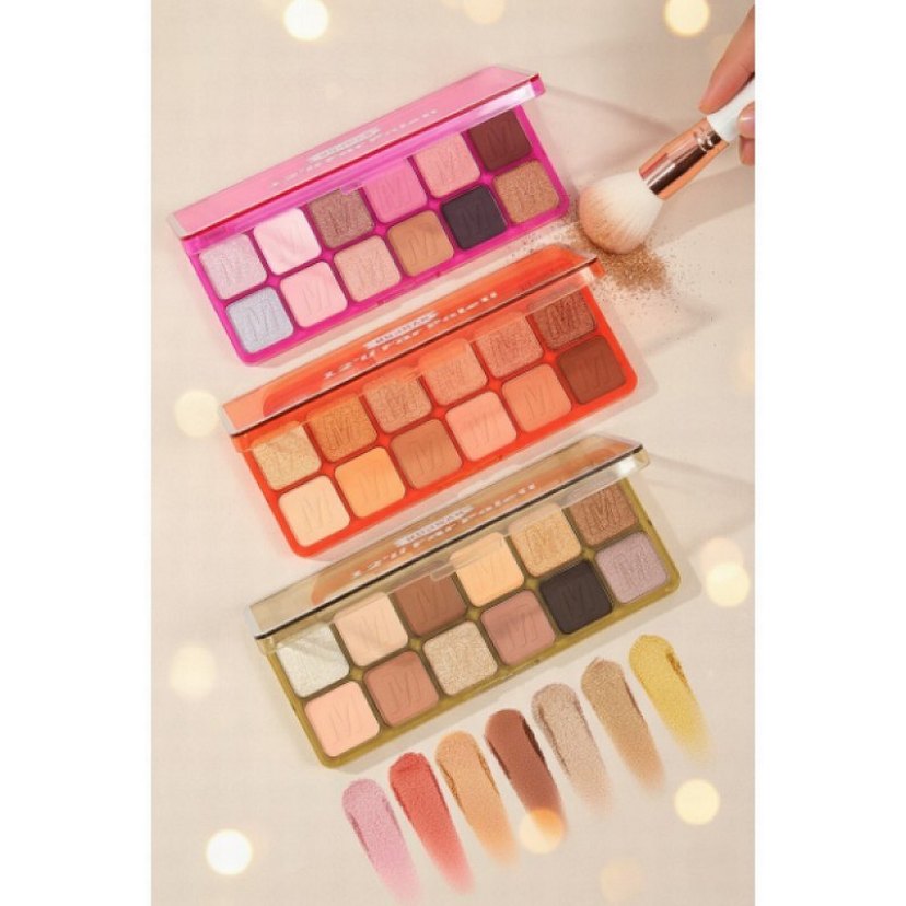 12'li Sedefli Ve Mat Far Paleti - 3'lü Set - Görsel 3