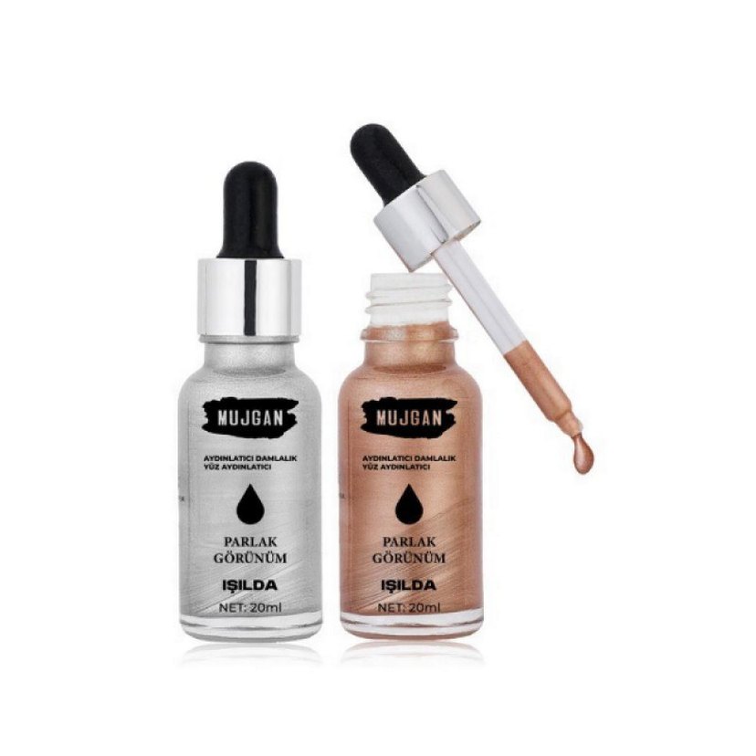 2'li Damlalık Şişeli Likit Aydınlatıcı Highlighter Seti - Görsel 2