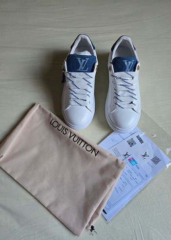 36 Beden beyaz Renk Louis Vuitton Kadın Beyaz Platform Spor Ayakkabı
