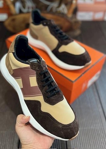 Diğer Bej Ve Kahverengi Suet Sneaker
