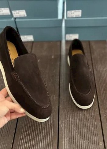 Diğer Kahverengi Suet Slip On Rahat Ayakkabi
