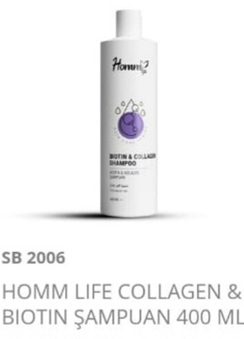Homm Lıfe Collagen & Bıotın Şampuan 400 ml