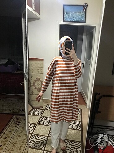 l Beden turuncu Renk İkili Takım