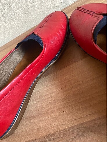 39 Beden kırmızı Renk Babet ayakkabı