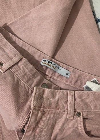 Pembe Kadın Boyfriend Pantolon - Görsel 4