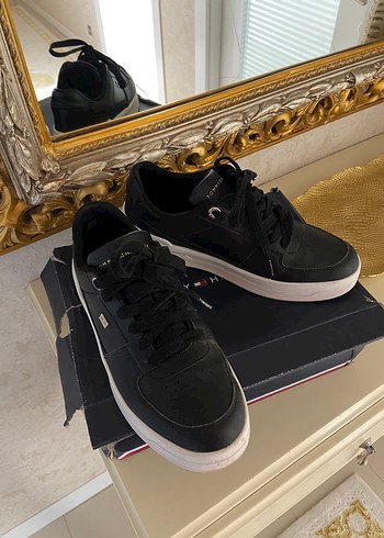 40 Beden siyah Renk Tommy Hilfiger Siyah Platform Topuklu Kadın Spor Ayakkabı