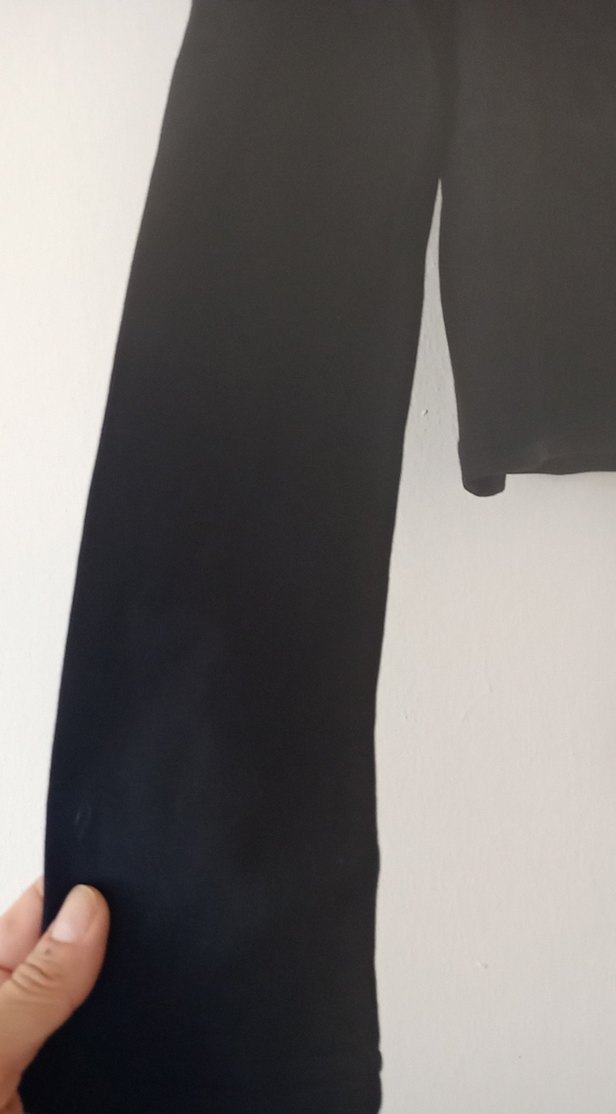 Düğmeli Siyah Kadın üst - Görsel 2