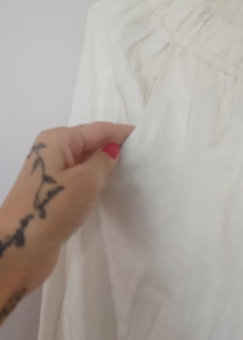 Koton Kadın krem Keten Rahat Kesim Pantolon
