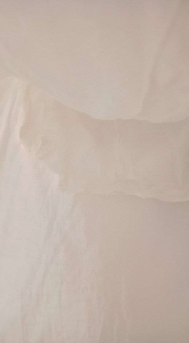 Düğmeli Beyaz Midi Keten Etek takım - Görsel 2