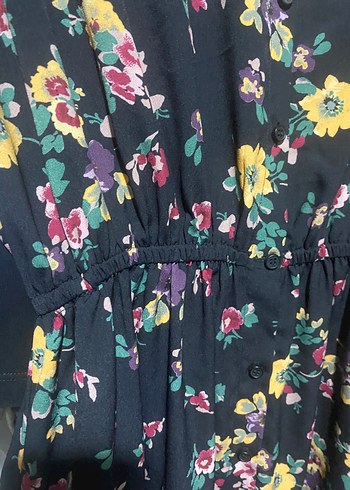 Çiçek Desenli Uzun Bohem Elbise - Görsel 3