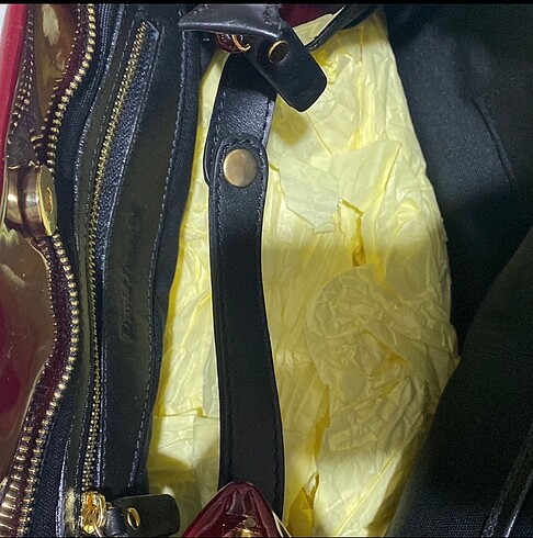 Bordo rugan kol çantası - Görsel 4