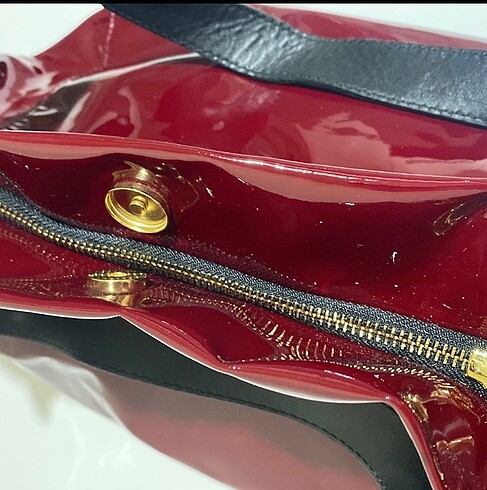 Bordo rugan kol çantası - Görsel 5