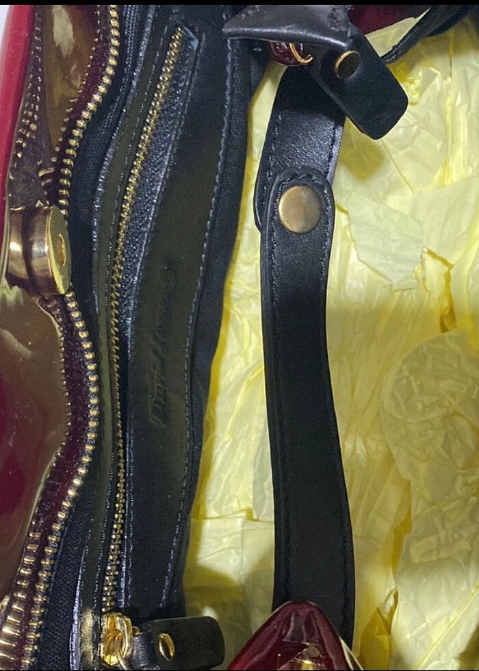 Bordo rugan kol çantası - Görsel 4