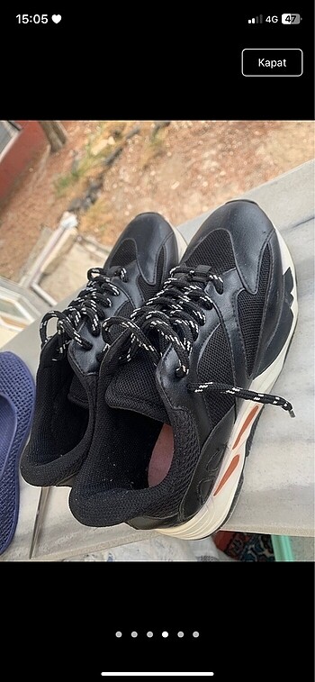 37 Beden siyah Renk Spor ayakkabı