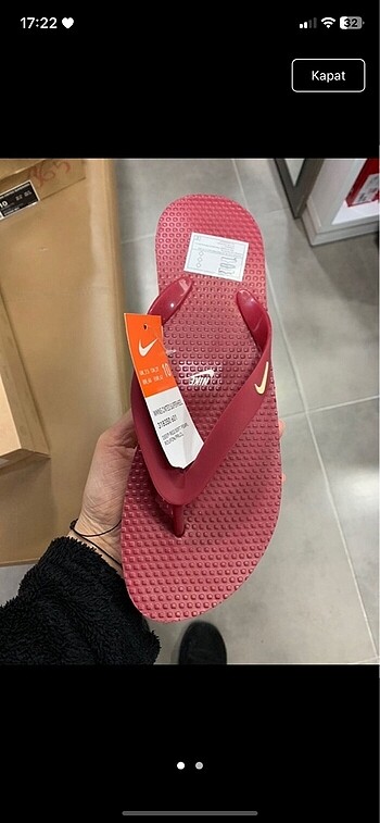 Nike parmak arası terlik