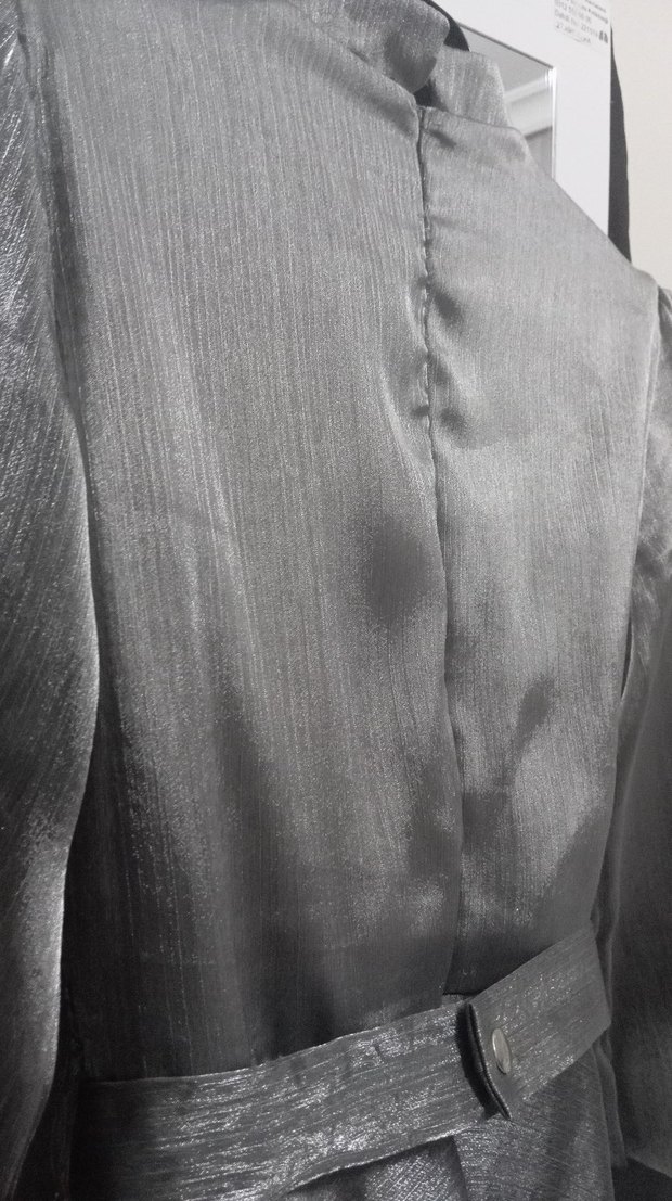 Gri İşlemeli Payetli Kadın Abiye - Görsel 5