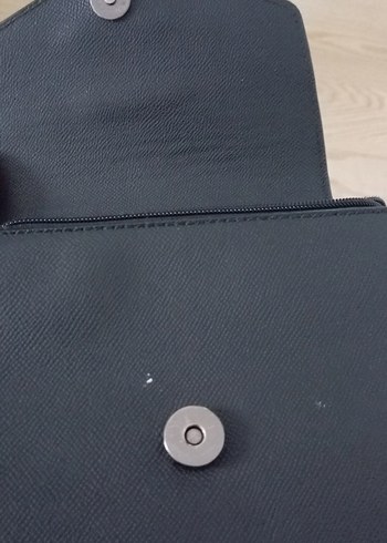 Siyah Deri Kadın Omuz Çantası - Görsel 3