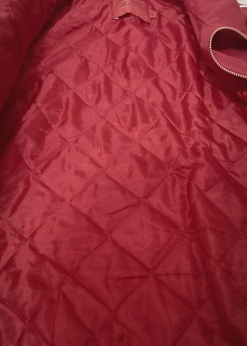 Bordo Fermuarlı Kadın Spor Ceket - Görsel 3