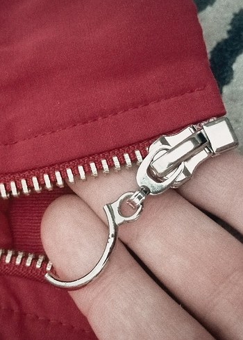 Bordo Fermuarlı Kadın Spor Ceket - Görsel 6