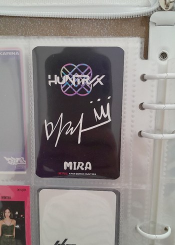 Kpop demon hunters photocard Mira Special Aespa Twice Blackpink