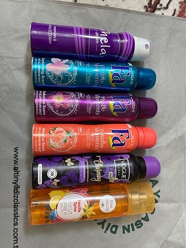Deodarant ve vücut spreyi deodorantlar yurt dışından gelmiştir