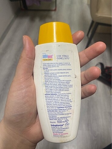 Sebamed Seba med baby güneş sütü