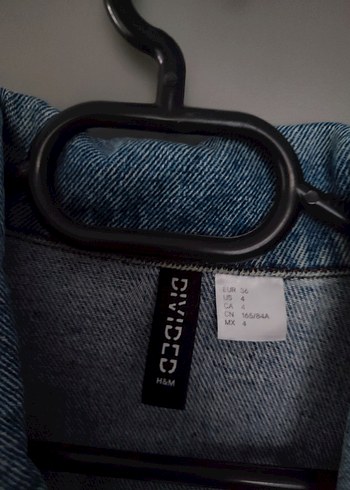 s Beden Düğmeli Gri Mavi Kadın Denim Ceket