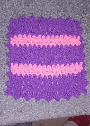 Mor ve Pembe Örgü Banyo lifi - Görsel 2